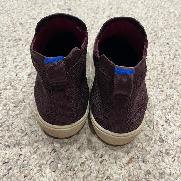 Rothys The Chelsea Berry Lattice Knit High Top Ankle Boots Sz 10.5 Casual - Picture 6 of 8